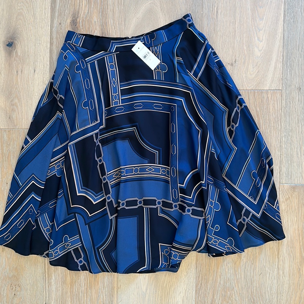 Ann Taylor Equestrian Inspired Print Skirt